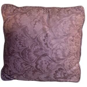 Traditional Muted Purple/Lavender Damask Design 15x15 Square Accent/Throw Pillow